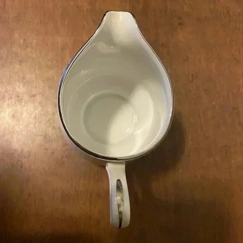 Sugar & Creamer Set White Silver‎ Gracie Fine China Concerto MCM Made in Japan